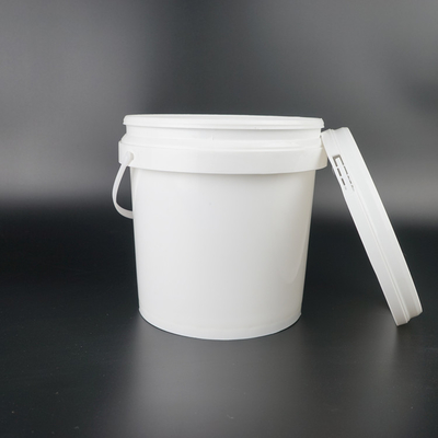 食品等級の3リットルのあたりのプラスチック バケツのバケツの白
